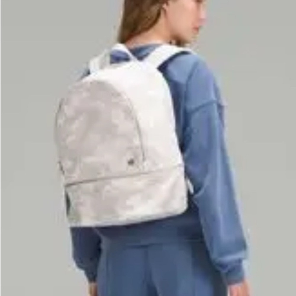 Lululemon Athletica Light Gray Backpack